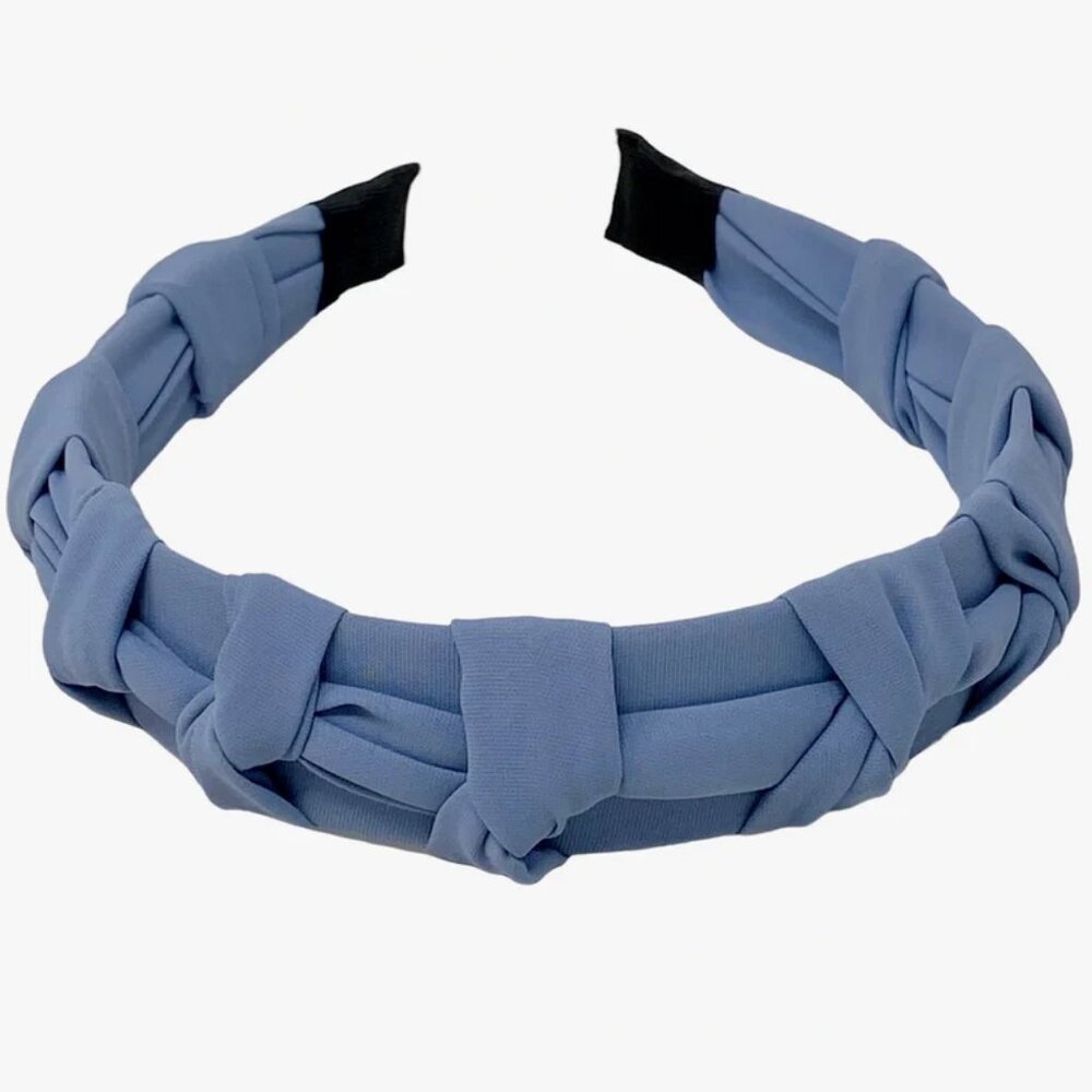 NWOT Casey Chiffon Knotted Blue Headband